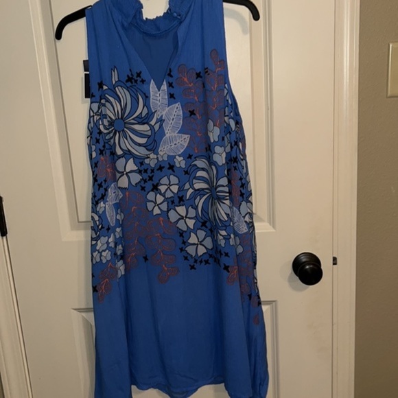 Kaari Blue Leyla Shift Dress Size Medium - Picture 6 of 7